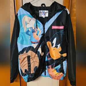 Members Only Space Jam Jacket - Black and Blue